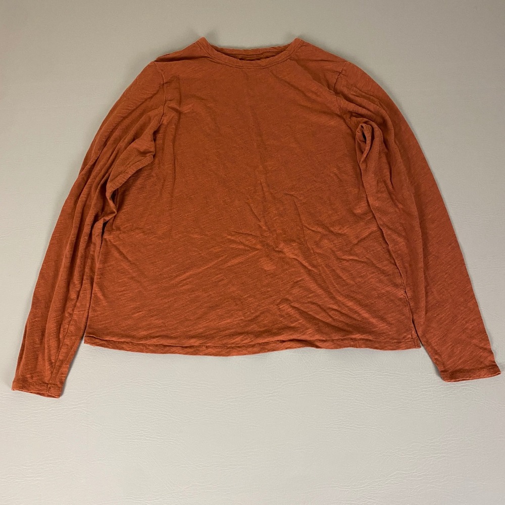Old Navy Everywear T-Shirt Women's Large Tall Orange Long Sleeve Casual‎ Top